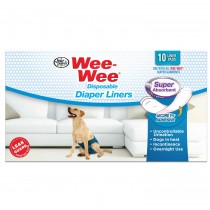 Four Paws Wee-Wee Super Absorbent Disposable Dog Diaper Linders 10 count White 2.75" x 8.25" x 4.5"