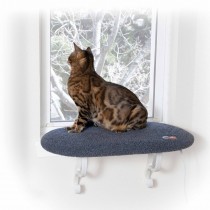 K&H Pet Products Kitty Sill Heated Gray 24" x 14" x 12"