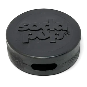 Pettz Hockey Puck Bully Stick Holder - Durable Rubber Treat Holder & Chew Toy