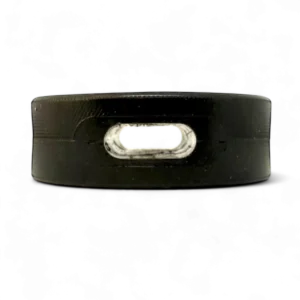 Pettz Hockey Puck Bully Stick Holder - Durable Rubber Treat Holder & Chew Toy