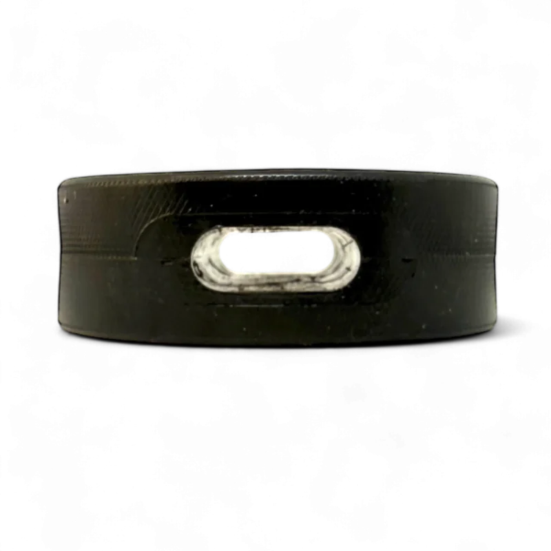 Pettz Hockey Puck Bully Stick Holder - Durable Rubber Treat Holder & Chew Toy