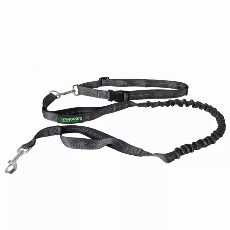 Pettz Hands-Free Adjustable Dog Leash – Waist Belt for Running & Walking