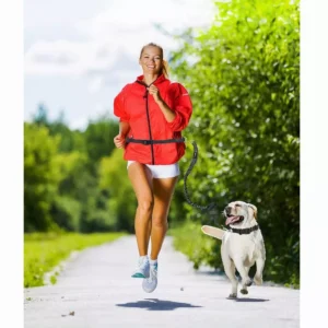 Pettz Hands-Free Adjustable Dog Leash – Waist Belt for Running & Walking