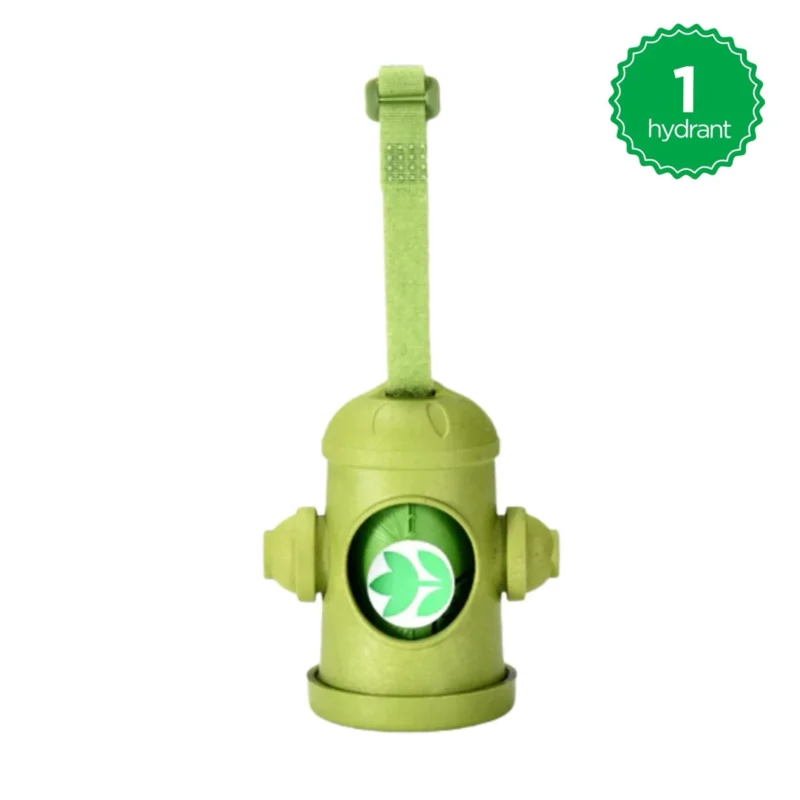 Pettz Hydrant-Style Poop Bag Dispenser – Convenient Dog Waste Pickup
