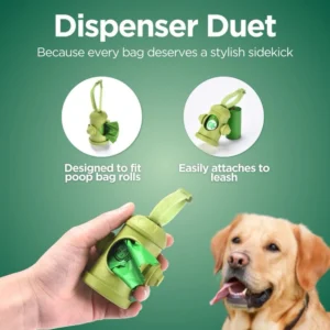 Pettz Hydrant-Style Poop Bag Dispenser – Convenient Dog Waste Pickup