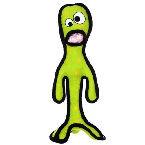 Pettz Tuffy Alien Extreme Tough Plush Toy – Aggressive Chewer Squeaky