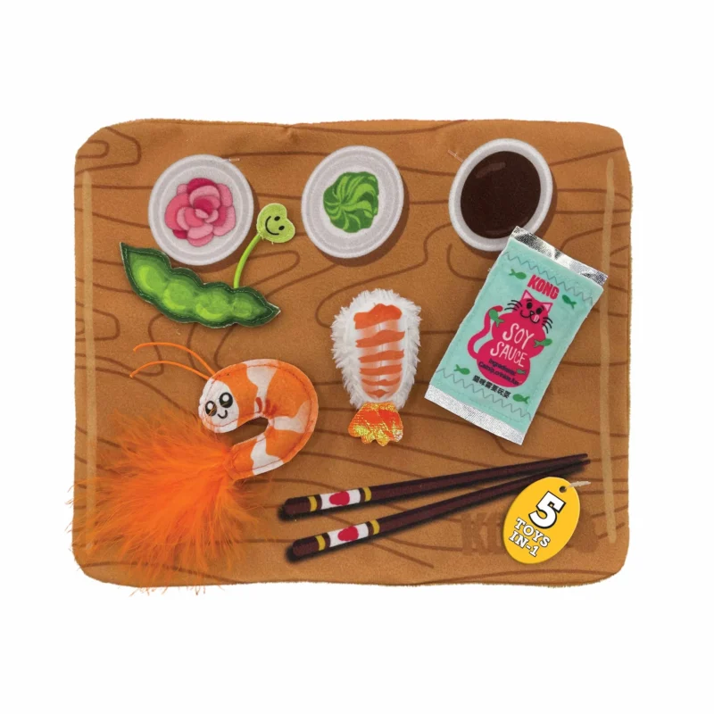 Pettz KONG Pull-A-Partz Sushi Cat Toy
