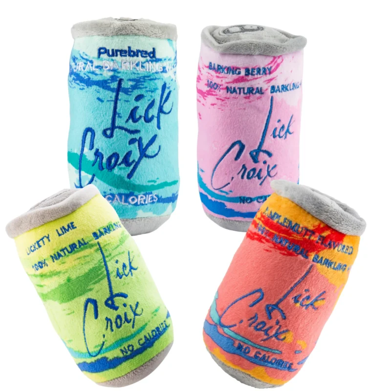 Pettz LickCroix 4-Pack Bundle - Size Large Squeaker Dog Toy