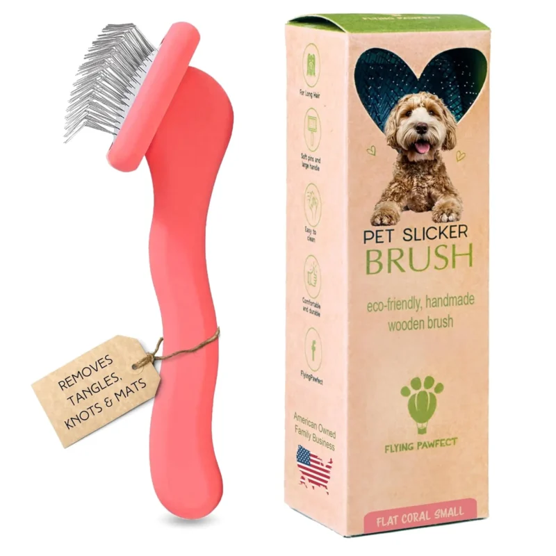 Pettz Flat Grooming Brush – Gentle Deshedding Tool