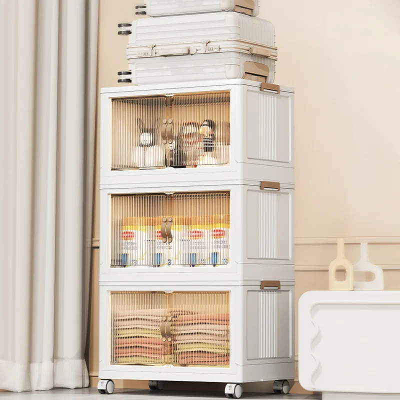 Pettz 3-Pack Foldable Pet Storage Bins with Lids – Space-Saver