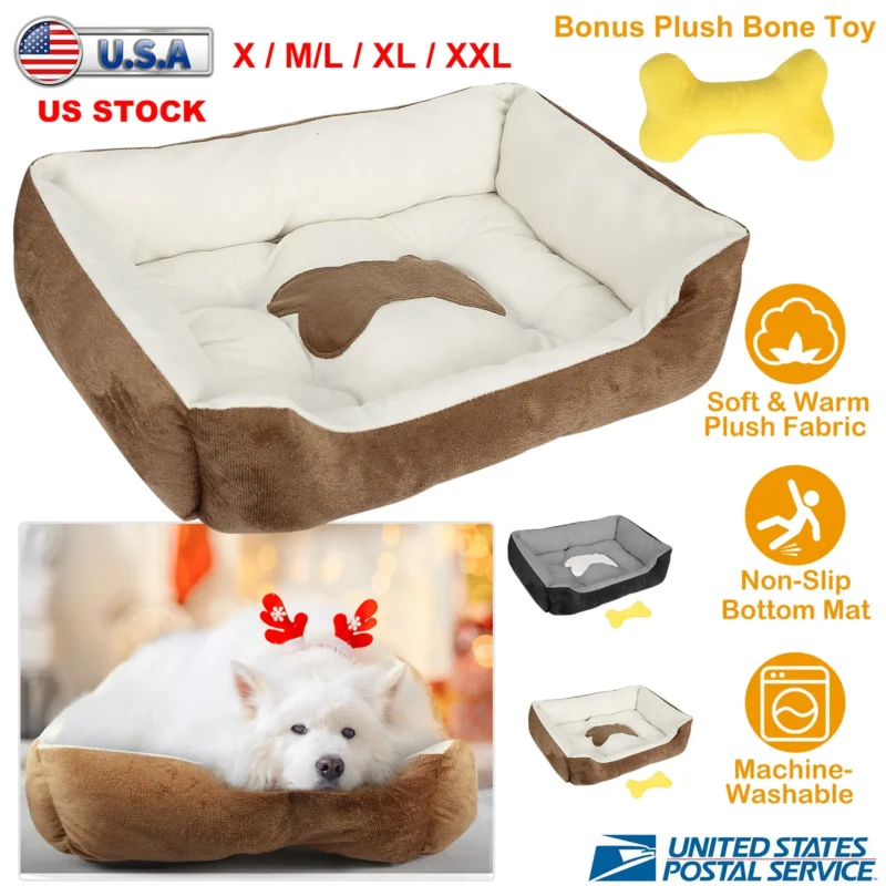 Pettz Pet Dog Bed Soft Warm