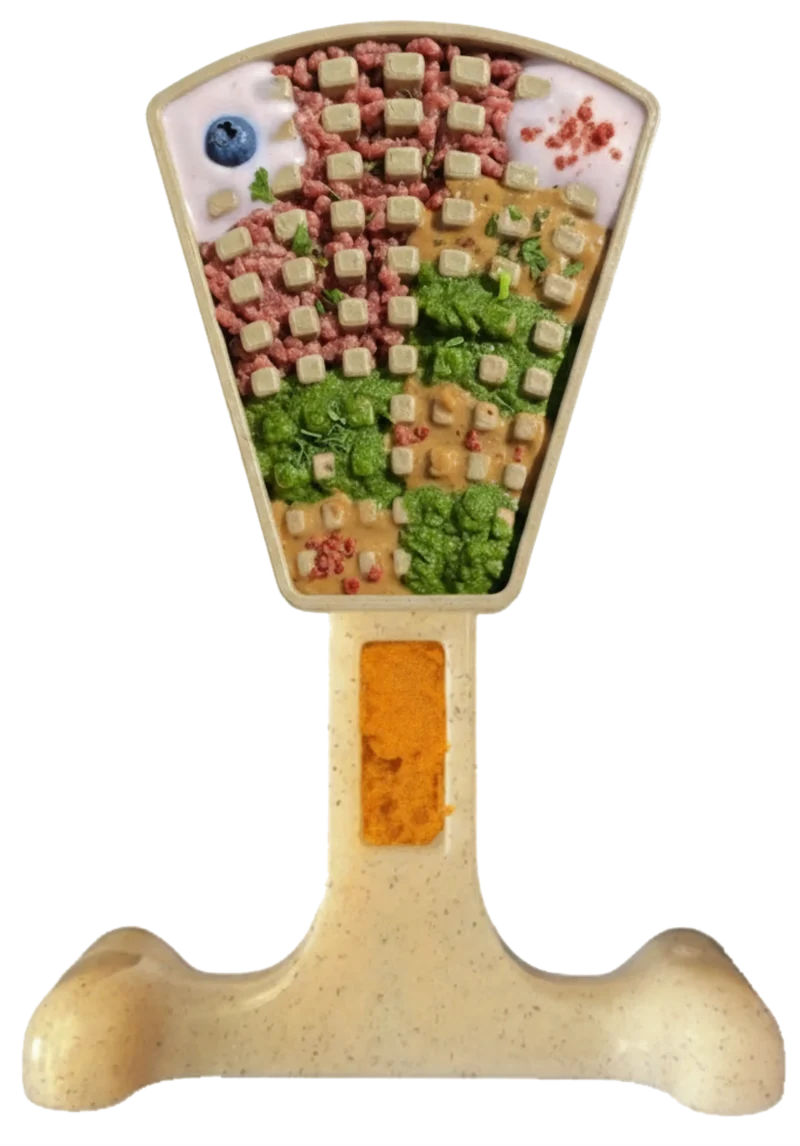 Pettz Waffle Tower 2-in-1 Nylon Chew Toy – Aggressive Chewer Enrichment