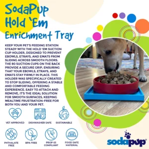 Pettz Hold-Em Suction Cup Toy Holder – Secure Play Dog Bowls & Lick Mats