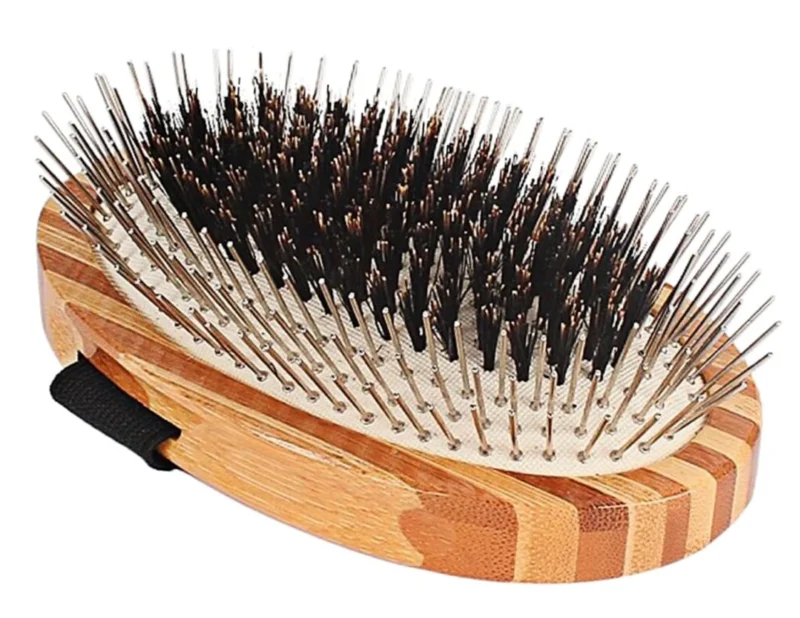 Pettz Bass Hybrid Grooming Brush – Gentle Deshedding & Massage