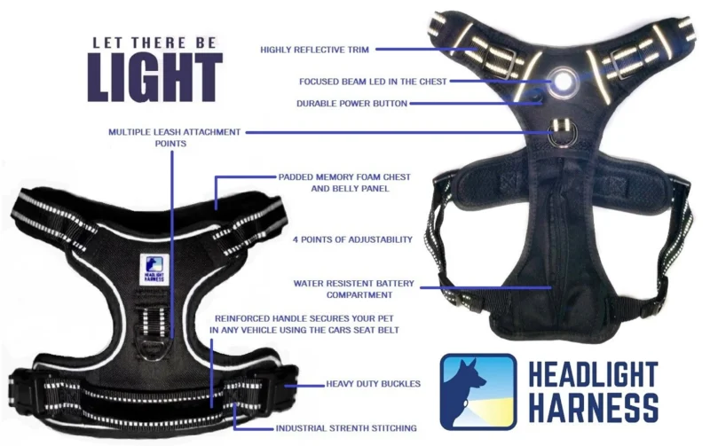 1233-sq3620514.5.td_size_1 Headlight Harness, Dog Harness with Built In LED Light