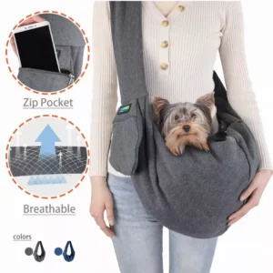 JESPET Comfy Pet Sling – Hands-Free Carrier for Small Dogs & Cats