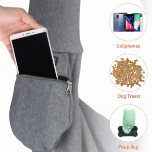 JESPET Comfy Pet Sling – Hands-Free Carrier for Small Dogs & Cats