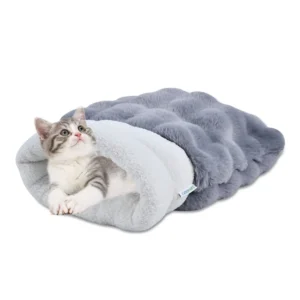 1305-CBD-2117GR.0.td_size_1 GOOPAWS 4 in 1 Self Warming Cat Sack Bed Cave