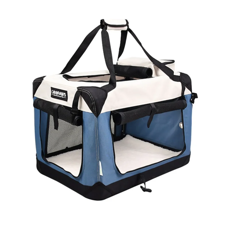 GOOPAWS 3-Door Collapsible Soft-Sided Dog & Cat Crate