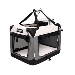 GOOPAWS 3-Door Collapsible Soft-Sided Dog & Cat Crate