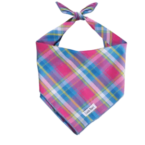 Pettz Colorful Plaid Bandana