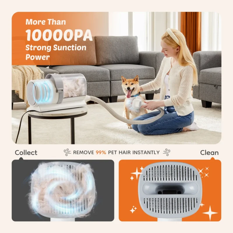 1436-W2201P195331.3.td_size_1 Professional Pet Grooming Clippers with 2.5L Cup, 3 Suction Modes