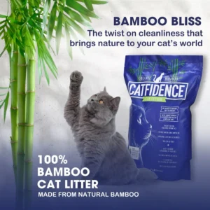 Pettz Catfidence Bamboo Cat Litter – Natural Clumping Odor Control Litter
