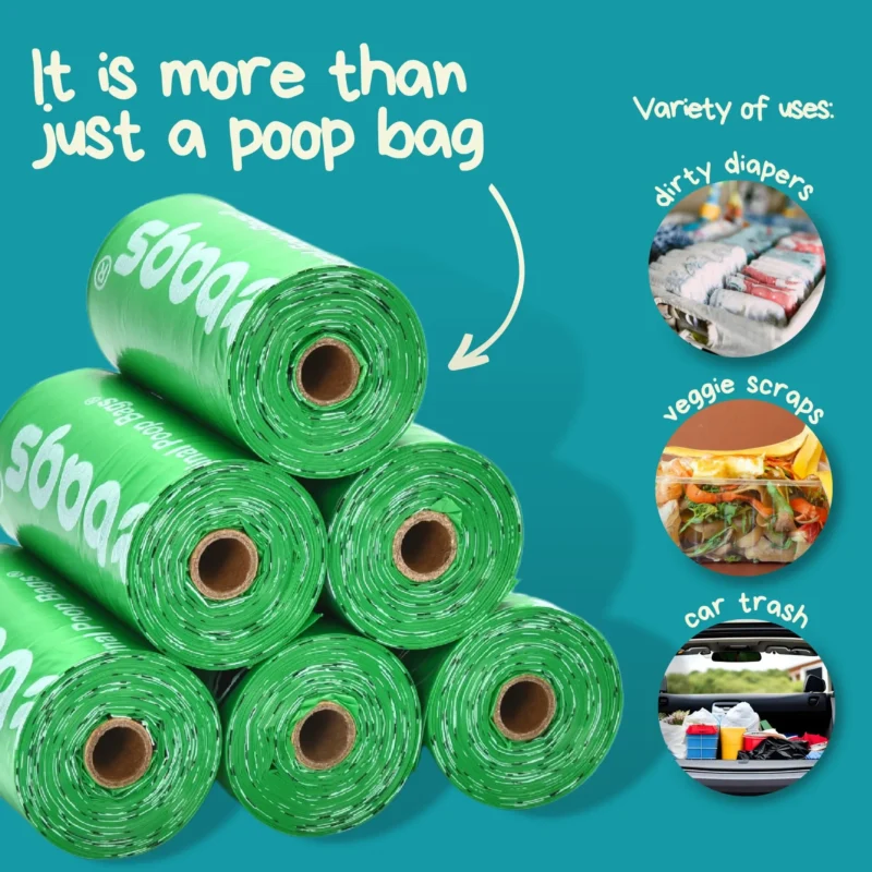 USDA Biobased Peanuts Unscented Leash Rolls