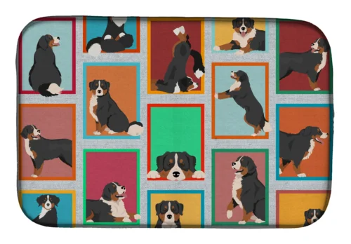 Lots of Dogs Dish Drying Mat
