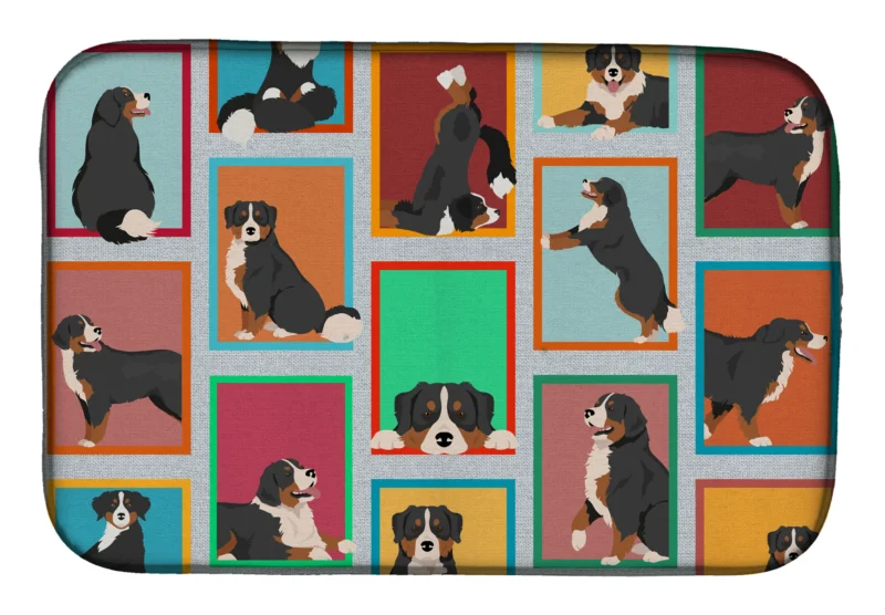 Lots of Dogs Dish Drying Mat