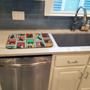 Lots of Dogs Dish Drying Mat