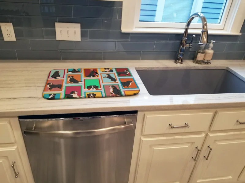 Lots of Dogs Dish Drying Mat