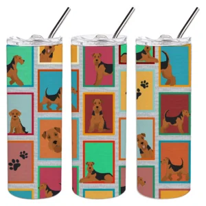 Lots of Dogs Stainless Steel Skinny Tumbler