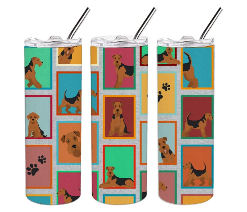 Lots of Dogs Stainless Steel Skinny Tumbler