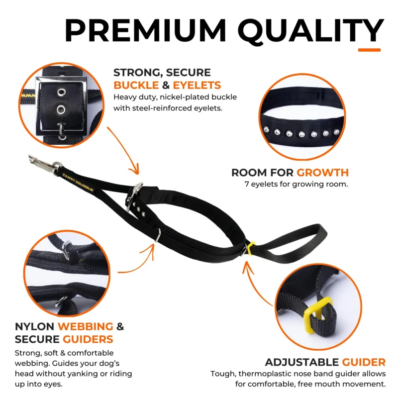 2477-COL001.2.td_size_1-3 Canny Colossus No-Pull Dog Head Collar – Gentle Humane Leash Training Aid