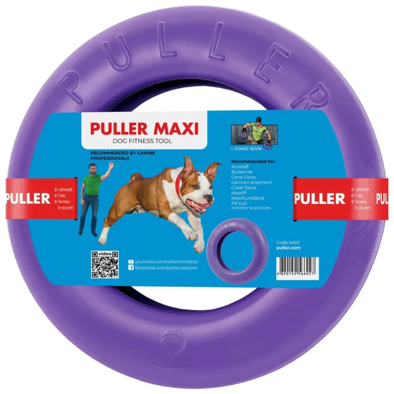 Pettz Puller MAXI Outdoor Dog Ring Toy – Fetch Tug & Exercise Ring