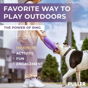 Pettz Puller MAXI Outdoor Dog Ring Toy – Fetch Tug & Exercise Ring
