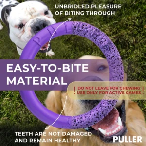 Pettz Puller MAXI Outdoor Dog Ring Toy – Fetch Tug & Exercise Ring