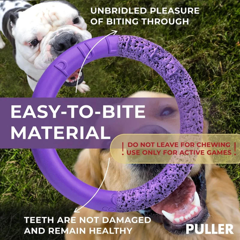Pettz Puller MAXI Outdoor Dog Ring Toy – Fetch Tug & Exercise Ring