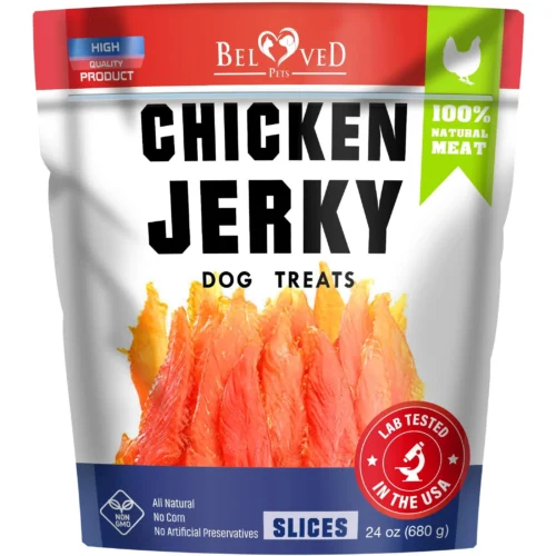 Chicken Jerky Dog Treats – Human Grade, Grain Free, High Protein, 1.5 lb