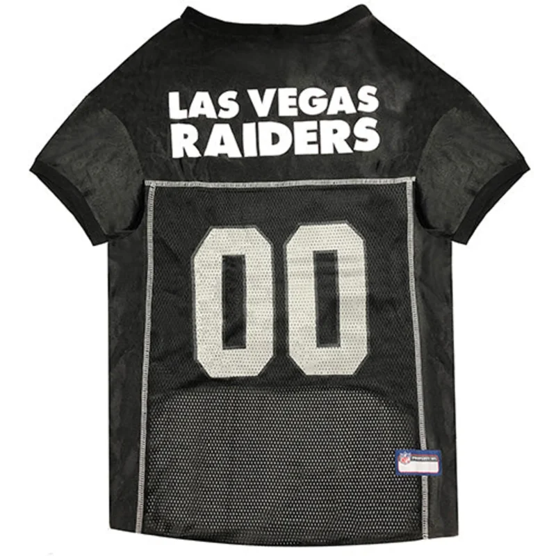 3191-OAK-4145-MD.0.td_size_1 Las Vegas Raiders Pet Striped Jersey