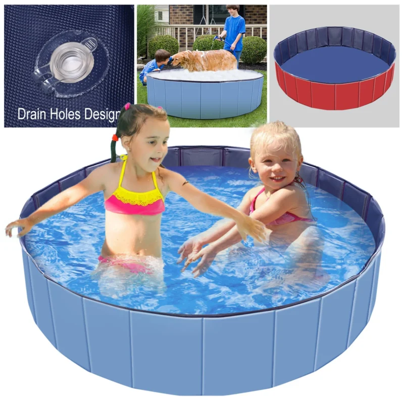 Foldable Pet Swimming Pool PVC Kiddie Baby Dog Swim Pool