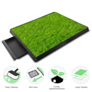 Pettz Dog Potty Training Artificial Grass Pad – Indoor Outdoor Pee Pad System