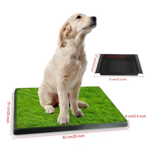 Pettz Dog Potty Training Artificial Grass Pad – Indoor Outdoor Pee Pad System