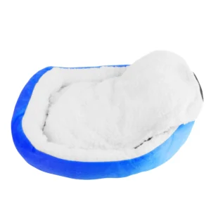 3239-HG_SmallPetSoftBedBlue_GPCT1299.0.td_size_1 Pet Dog Bed Soft Warm Fleece Puppy Cat Bed (Variant B)