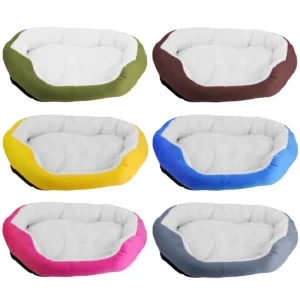 3239-HG_SmallPetSoftBedBlue_GPCT1299.2.td_size_1 Pet Dog Bed Soft Warm Fleece Puppy Cat Bed (Variant B)