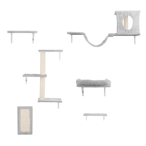 6 Set of Cat Wall Shelves Perch Cat Wall Furniture