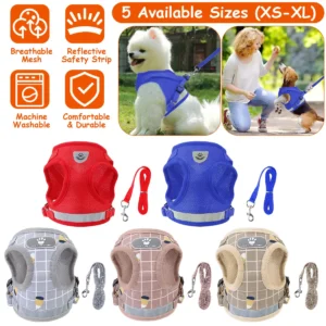 Pet Mesh Harness Dog Leash Set (Variant B)
