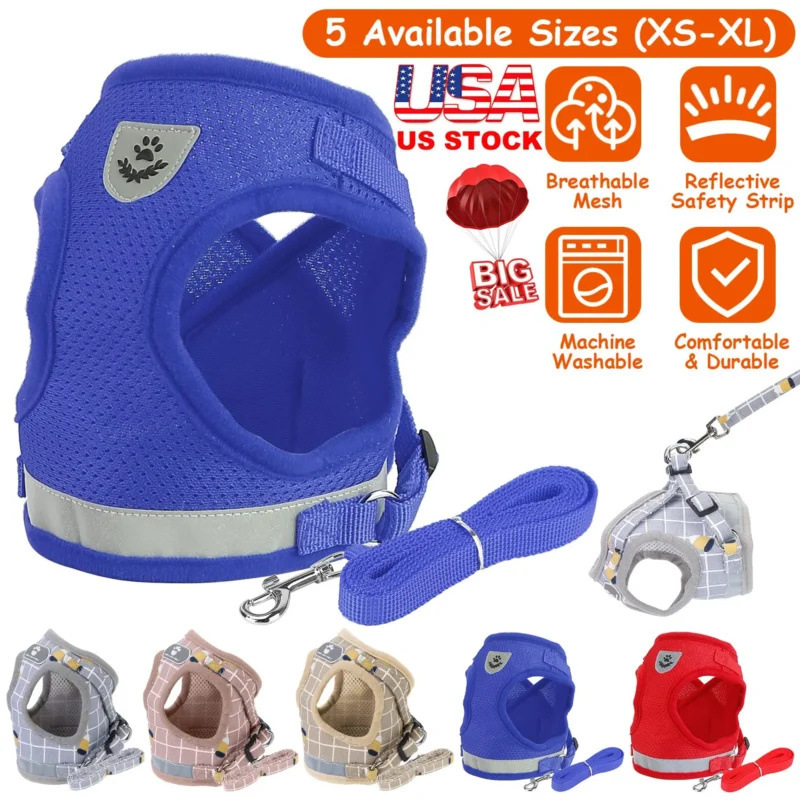 Pet Mesh Harness Dog Leash Set (Variant B)