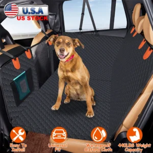 Pettz Dog Car Back Seat Cover – Waterproof Hammock Style Car Seat Protector